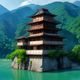 日本旅行规划专家王建国，男性，户外照，富士山背景，充满活力的旅行达人形象